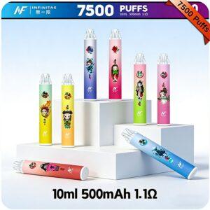 INF無限  7500口一次性拋棄式電子煙 x 鬼滅之刃聯名 · 20款口味 · 台灣現貨